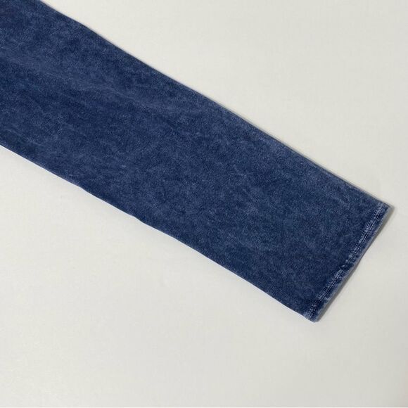 Testimony Los Angeles Medium Blue French Terry Open Front Drape Jacket Size S - Picture 6 of 16